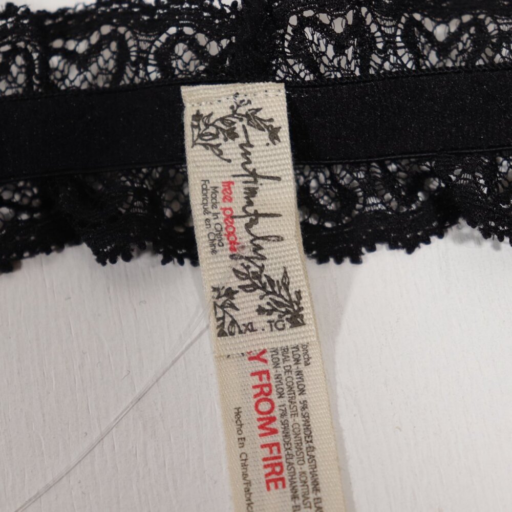 NWT Free People Heart To Heart Bralette in Black Size XL - Picture 4 of 9